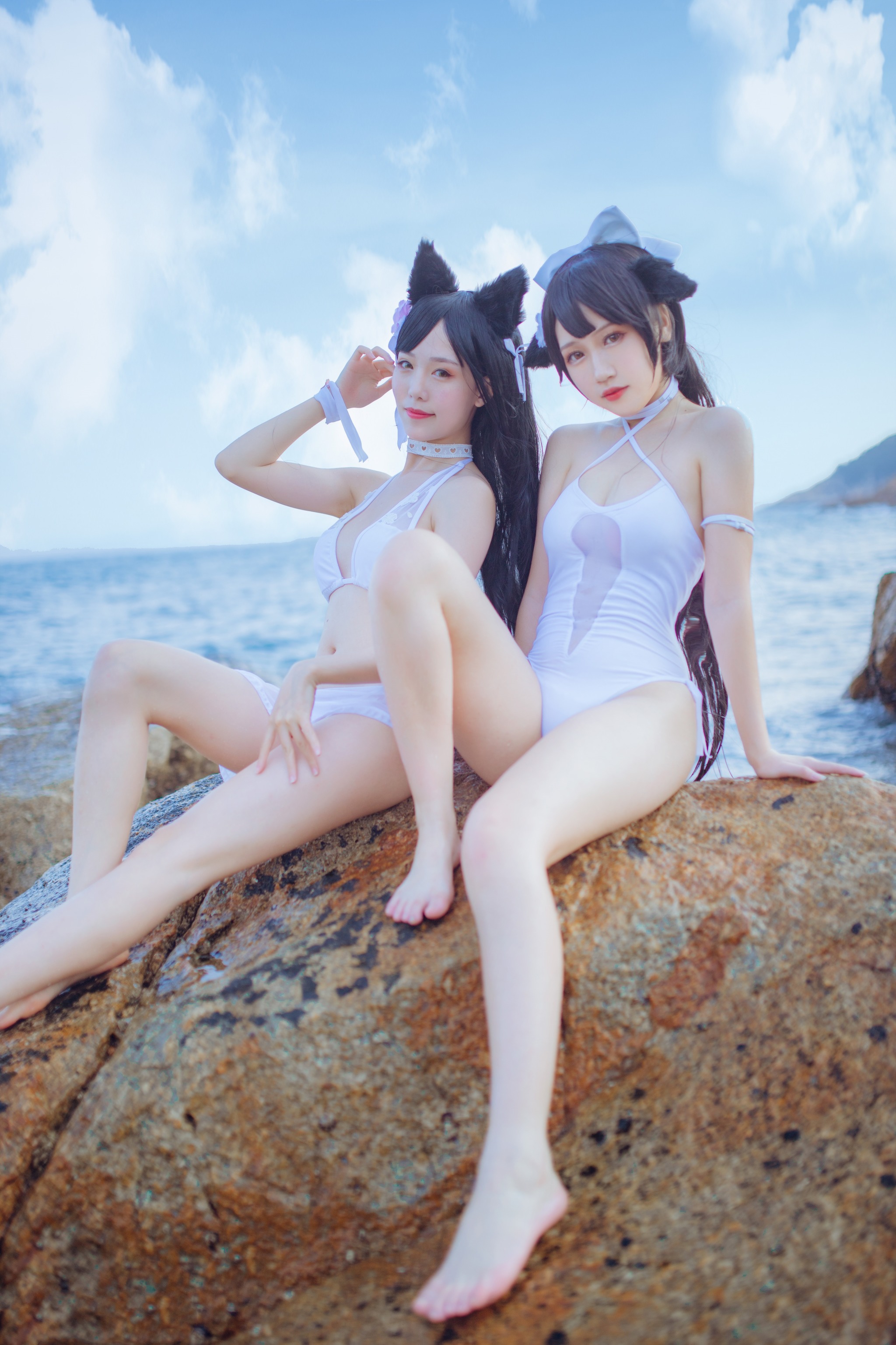 图片[1]-不呆猫 – NO.001 ×抖娘 獒犬海边泳装 [42P]-XikXak